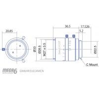 6 MP 2/3" Fixed-Focal 16mm